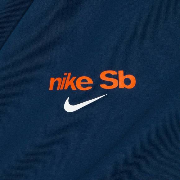 NEW NIKE men's sb skate stacked logo t-shirt in midnight navy - Picture 4 of 5